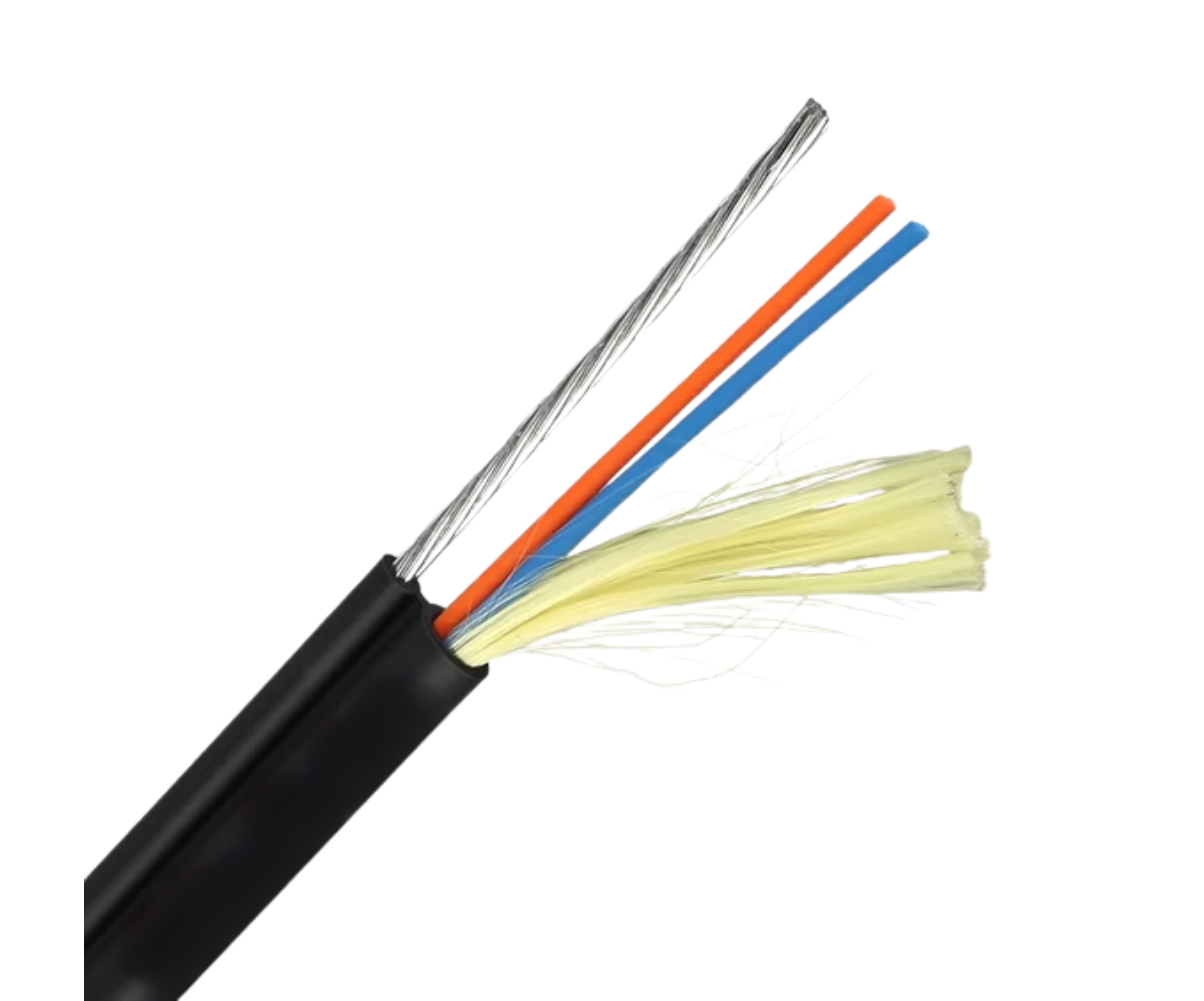 Optical Fiber Cable 6 Core Messenger 90